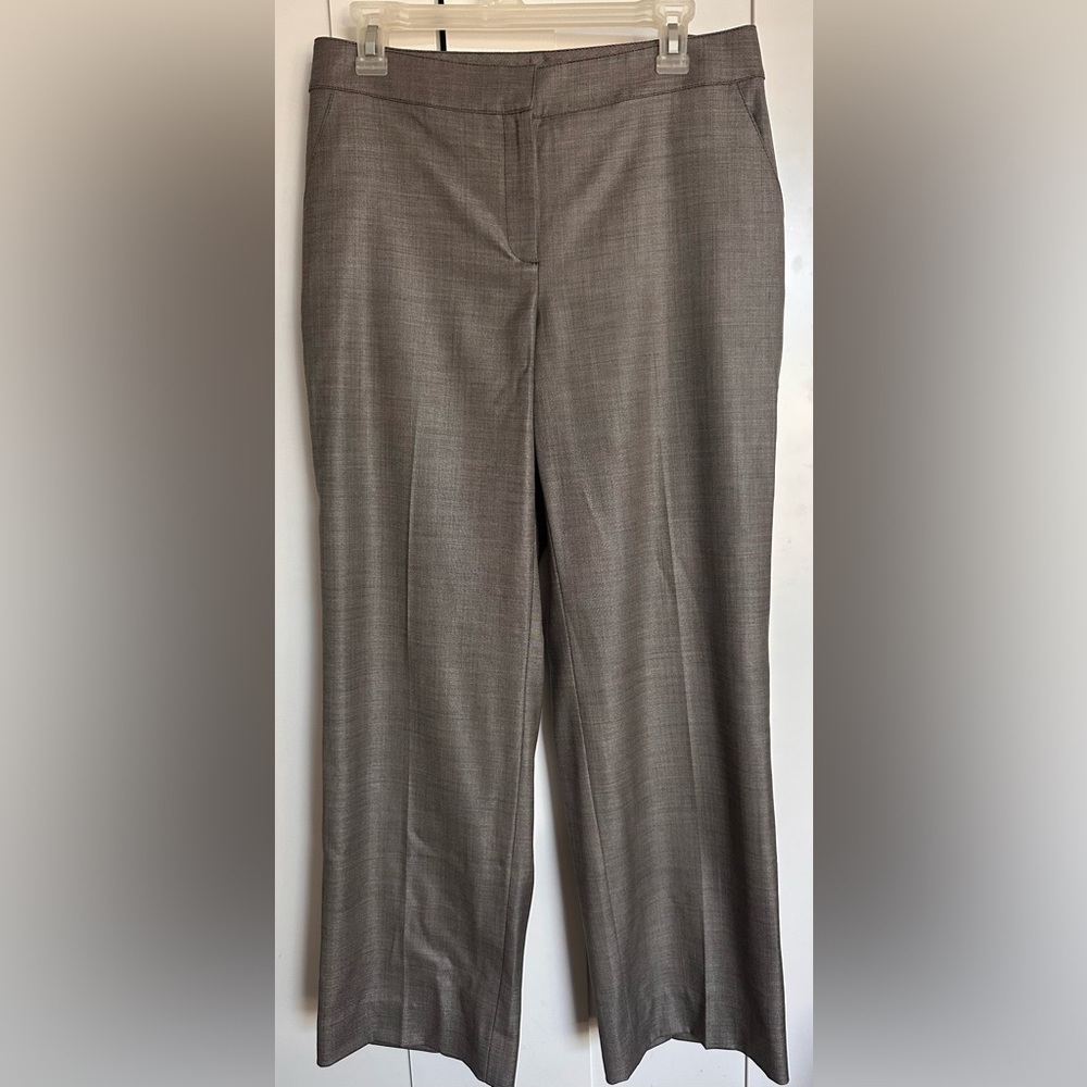 St. John Taupe Brown Trousers‎ Slacks Dress Pants Size 8